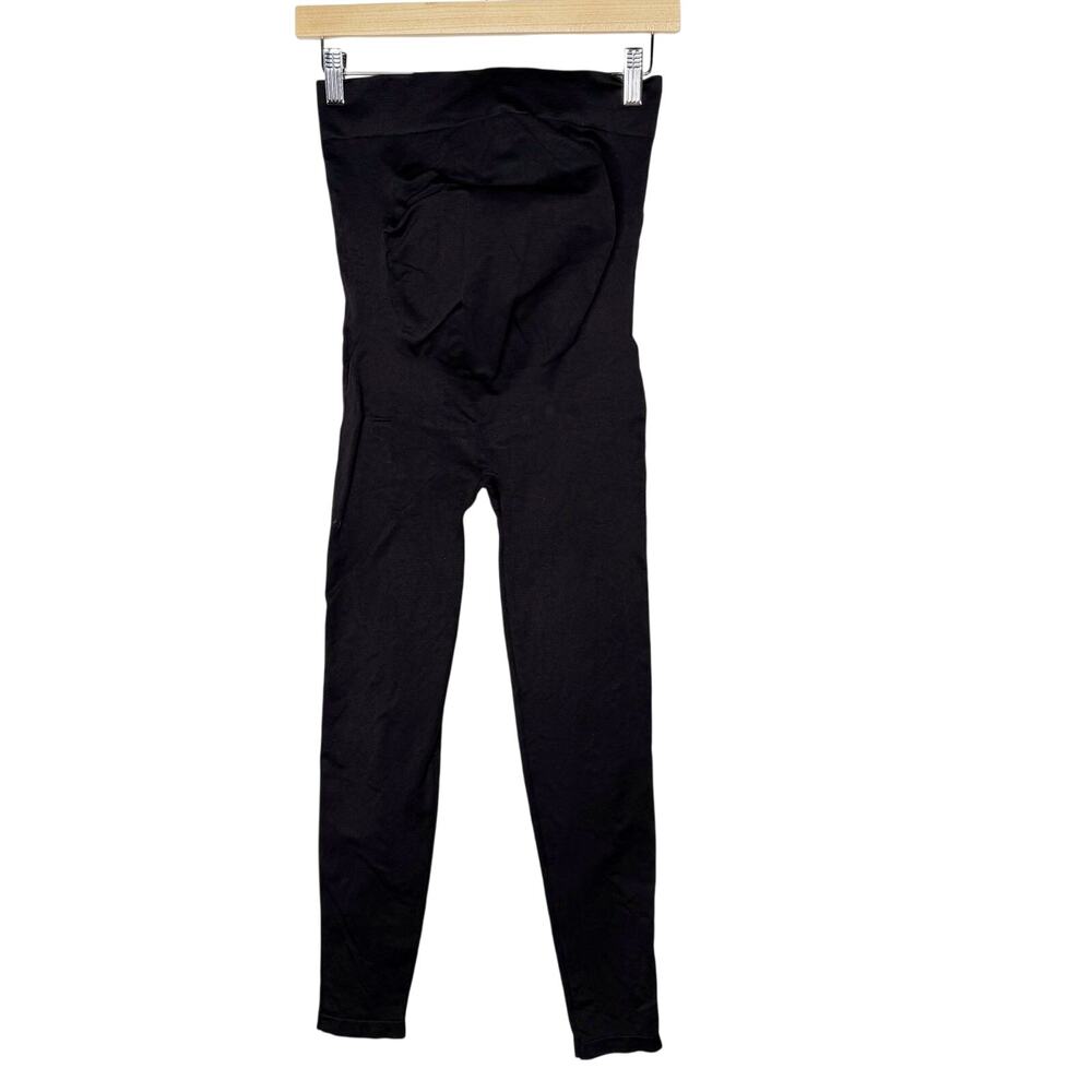 Blanqi Maternity Medium Black Everyday Maternity Belly Support Leggings Seamless